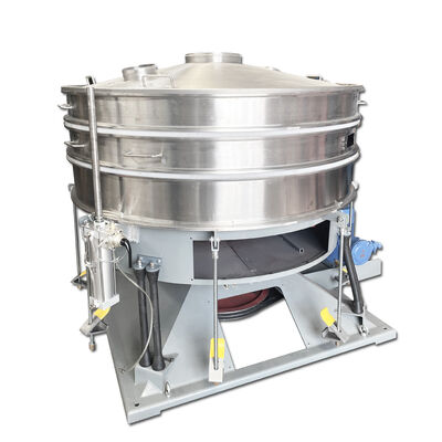 業界向けに、メンテナンスが容易で、壊れやすい微細で粘着性のある材料を優しくふるい分けるように設計されたタンブラー式ふるい分け機